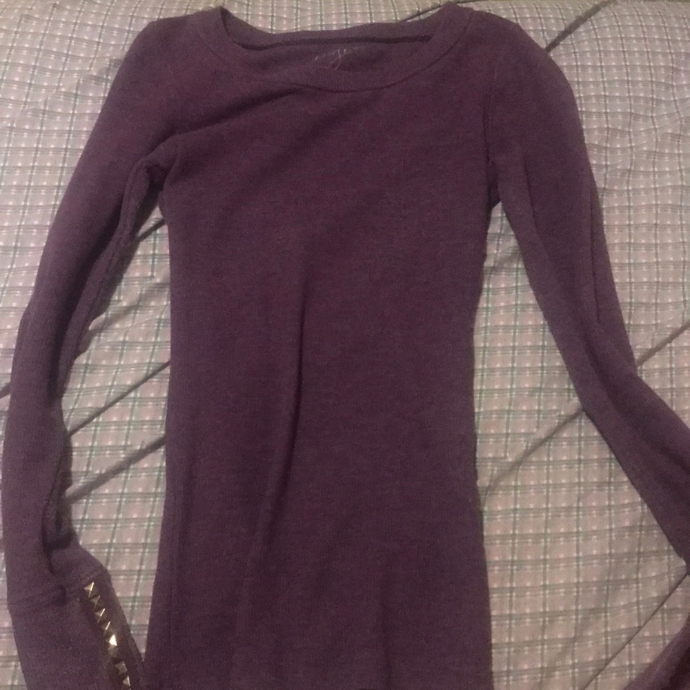 Purple long sleeve top